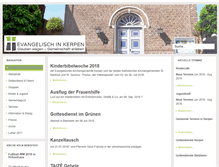 Tablet Screenshot of evangelisch-in-kerpen.de